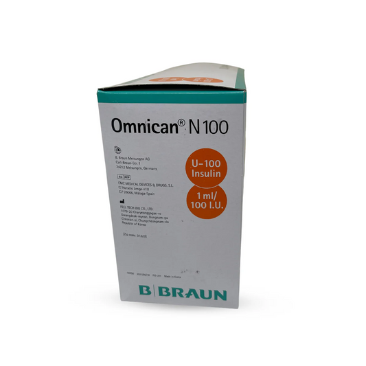 Omnicane (B. Buran) Insulin Syringes (100pcs Box)