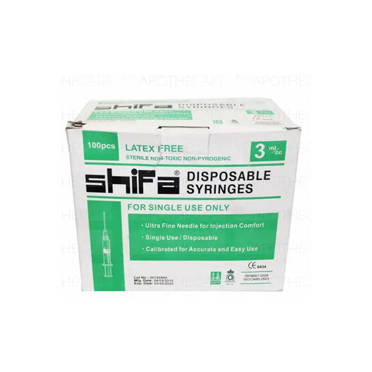 Shifa 3cc Disposable Syringes