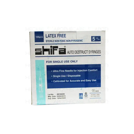 Shifa 5cc Disposable Syringes