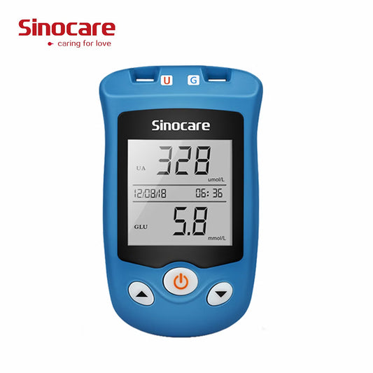 Sinocare Safe AQ UG (Uric Acid + Sugar)