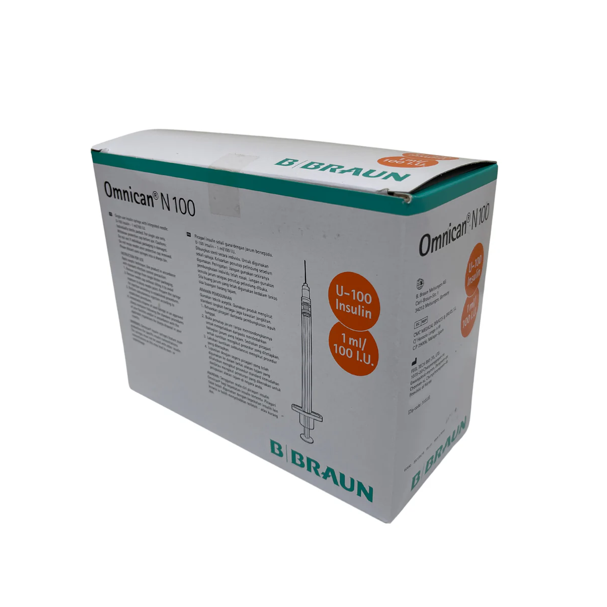 Omnicane (B. Buran) Insulin Syringes (100pcs Box)
